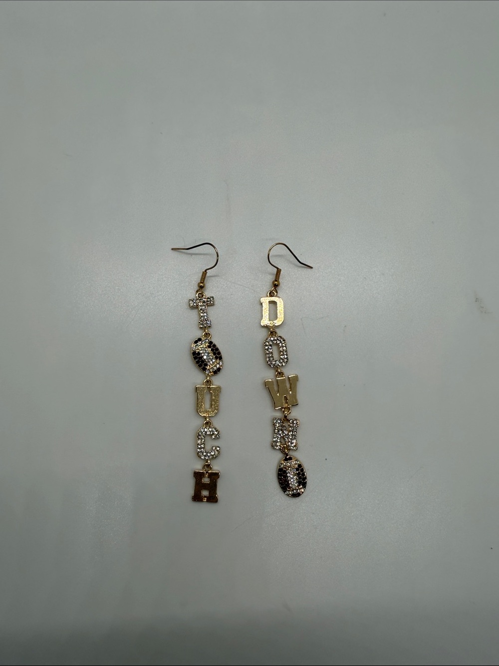 Gold-Tone TOUCHDOWN Earrings